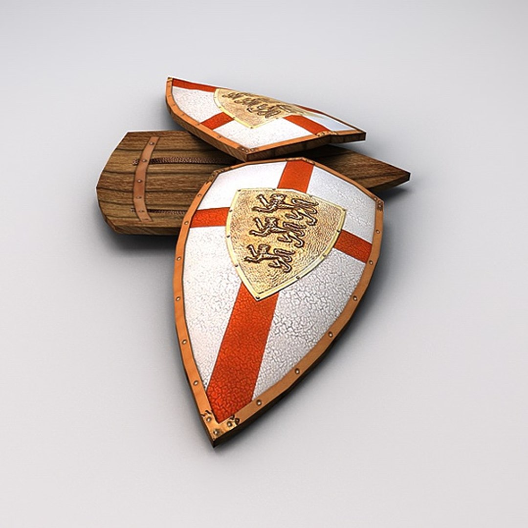 3d Lionheart Shield Lion Heart Model
