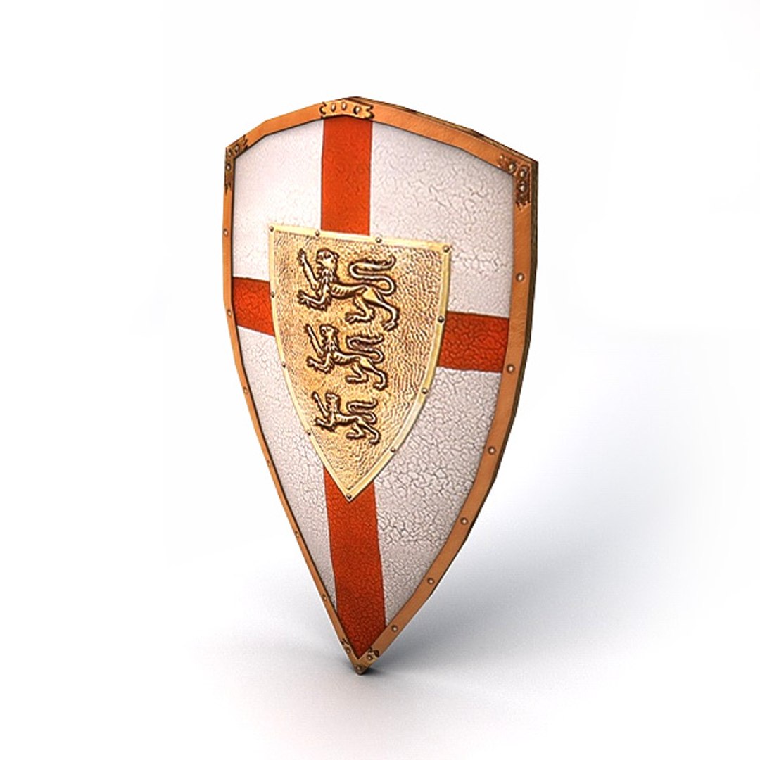 3d Lionheart Shield Lion Heart Model