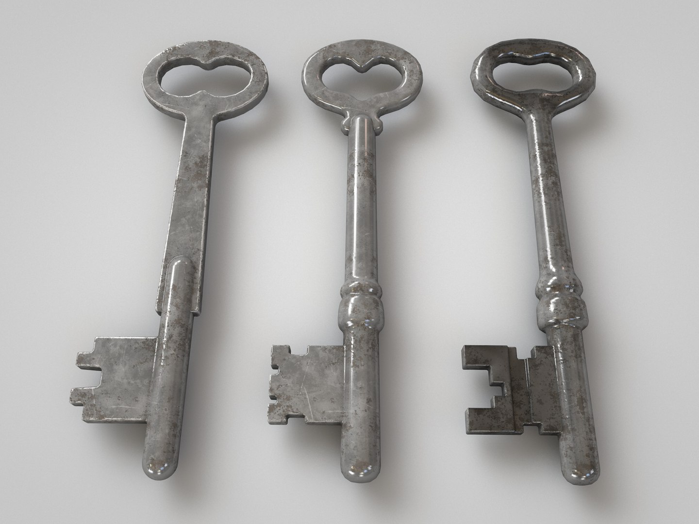 3D vintage key old model - TurboSquid 1396759
