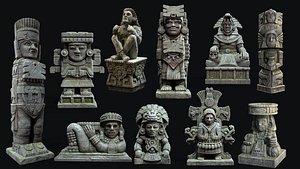 Aztec Mayan Statue