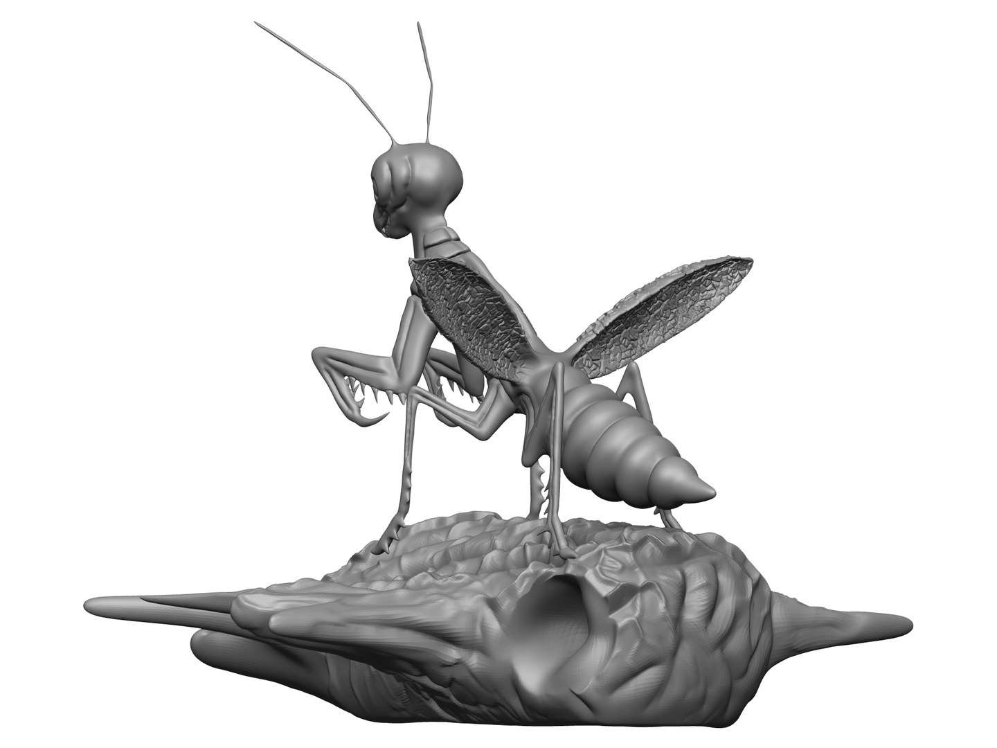 Realistic Praying Mantis Model - TurboSquid 1874356