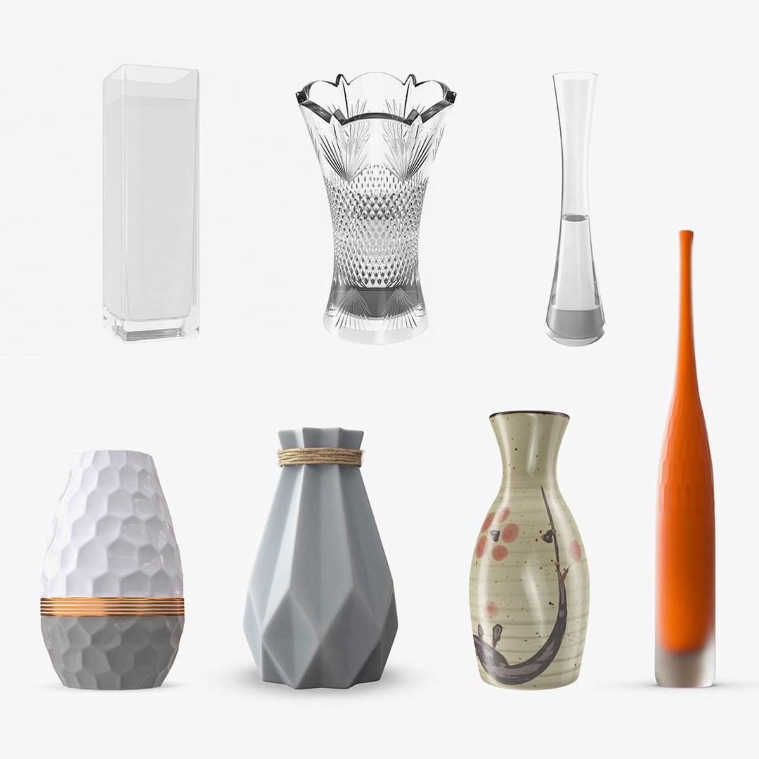 Vases Models Collection 5 3D model preview