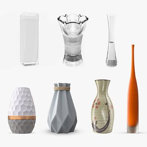 vases 5 modeled 3D model