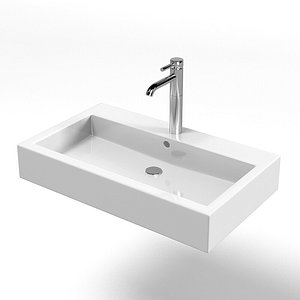 3d model duravit vero washbasin