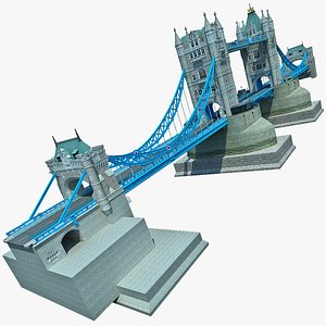 london tower bridge 2 3d model