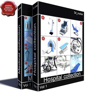 medical big collections 3d model