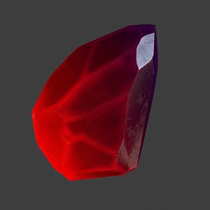 3D crystal gem diamond model