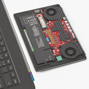 Internal Hardware Assembly for HP Omen 15 3D model
