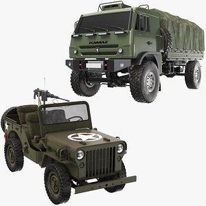 Two Army Vehicle Collection