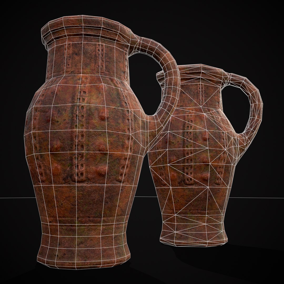 3D Model Rouen Ware Jug - TurboSquid 2118170