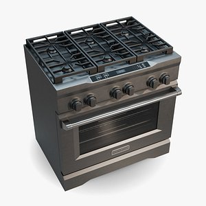 3d gas range model