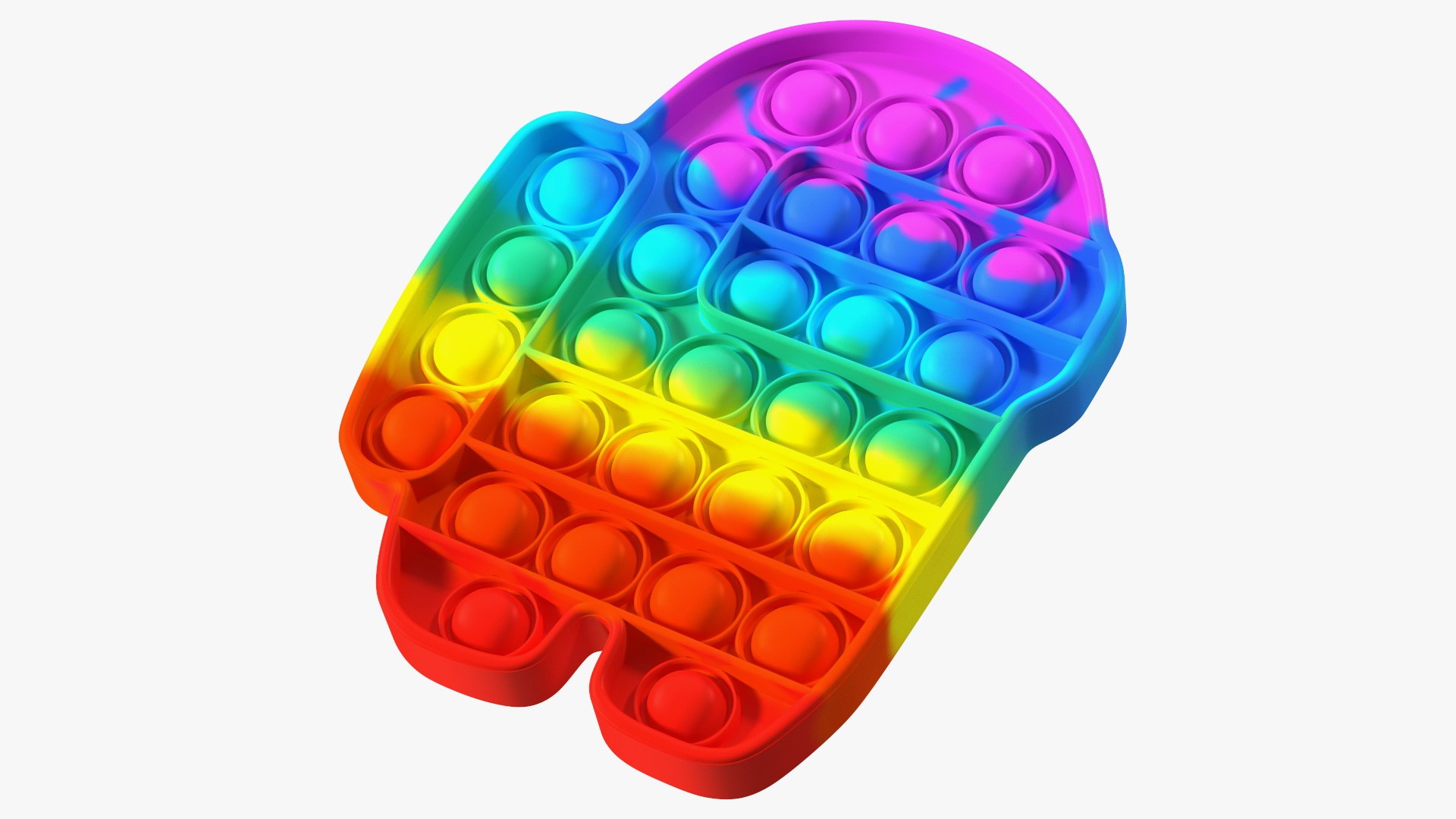 Among Us Shaped Jumbo Popit Game Fidget Toy (Random Colour)