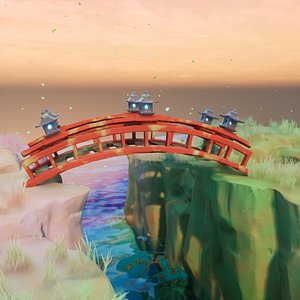 Stylized Low Poly Bridge