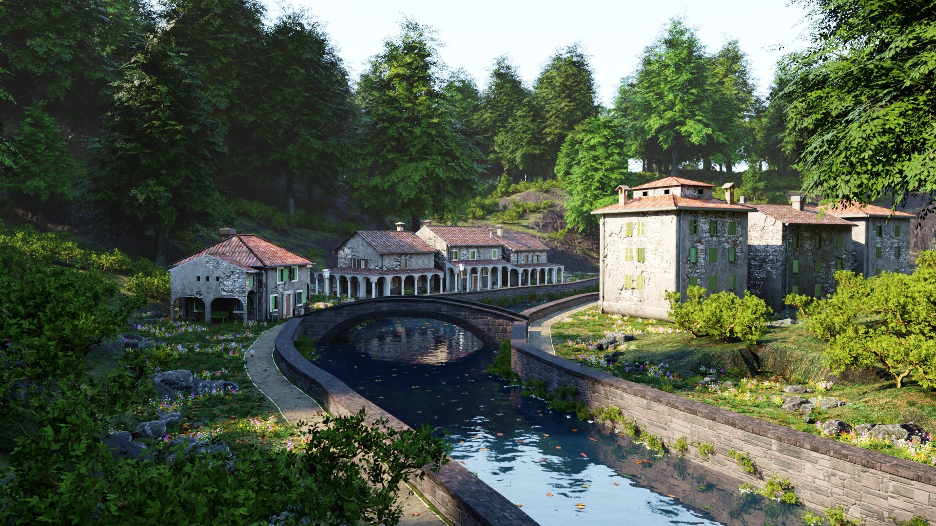 Riverside Life 3D Model - TurboSquid 2087536