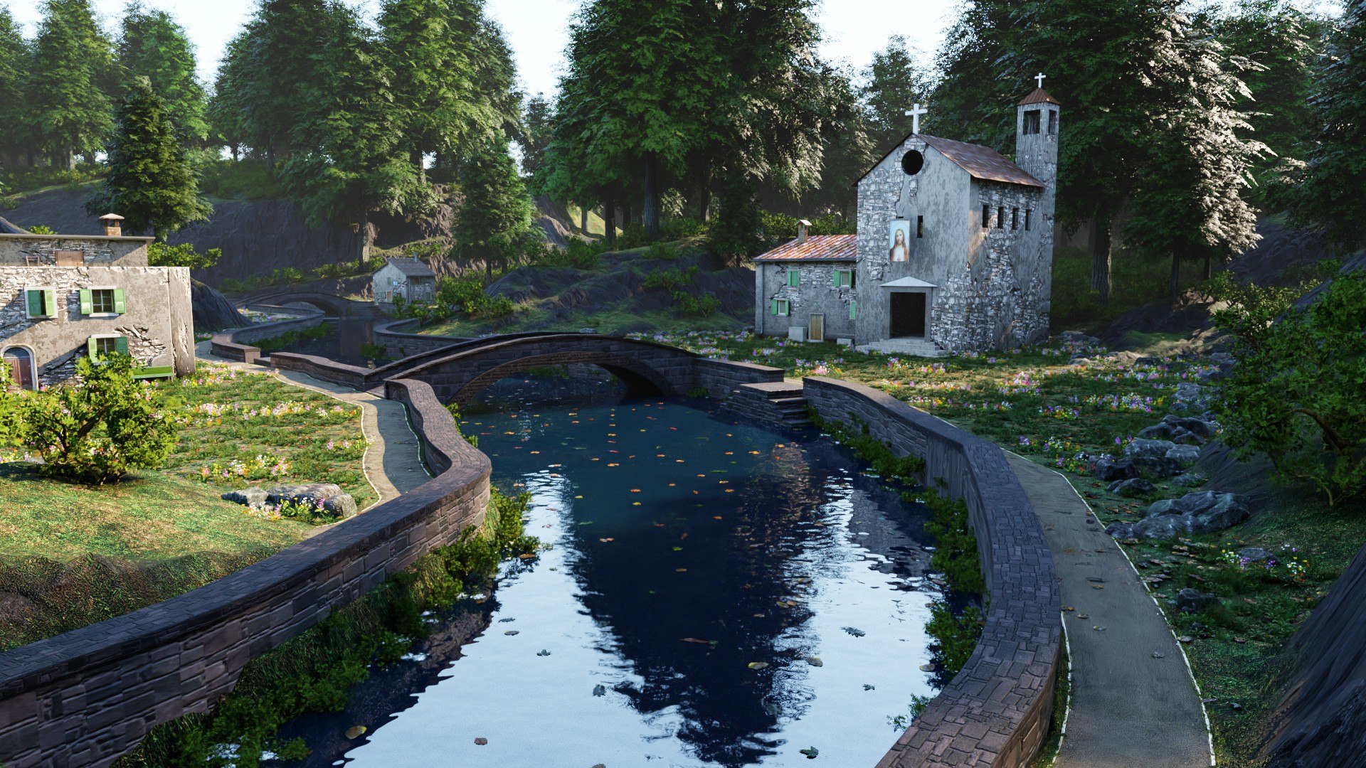 Riverside Life 3D Model - TurboSquid 2087536