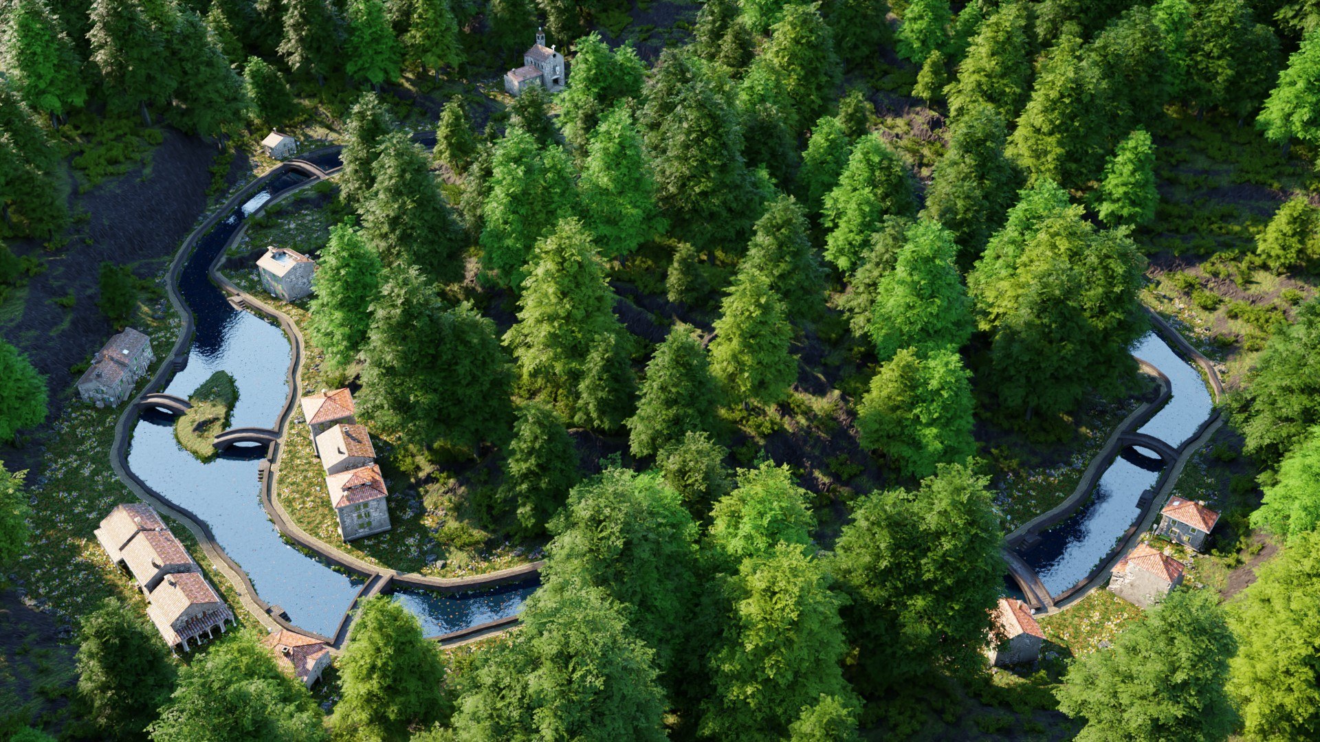 Riverside Life 3D Model - TurboSquid 2087536
