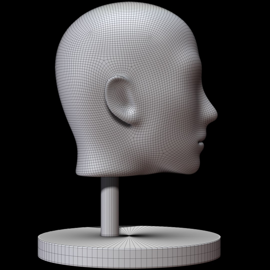 Mannequin Head 3d 3ds