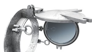 High-Quality Marine Side Scuttle - Realistic Ship Porthole 3D Model