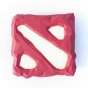 dota 2 logo 3D