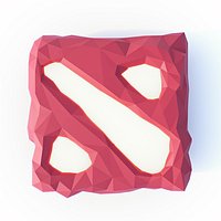 Dota 2 Logo Low Poly