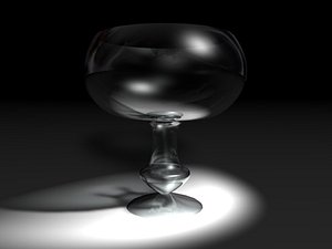 3d crystal wine glass model