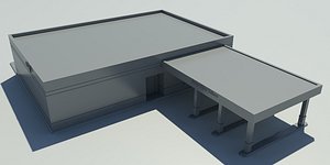 drive-thru bank 2010 1 3d max