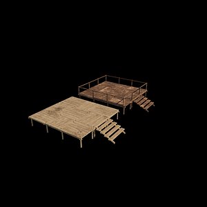 3D Low Poly Pirate 3D model model