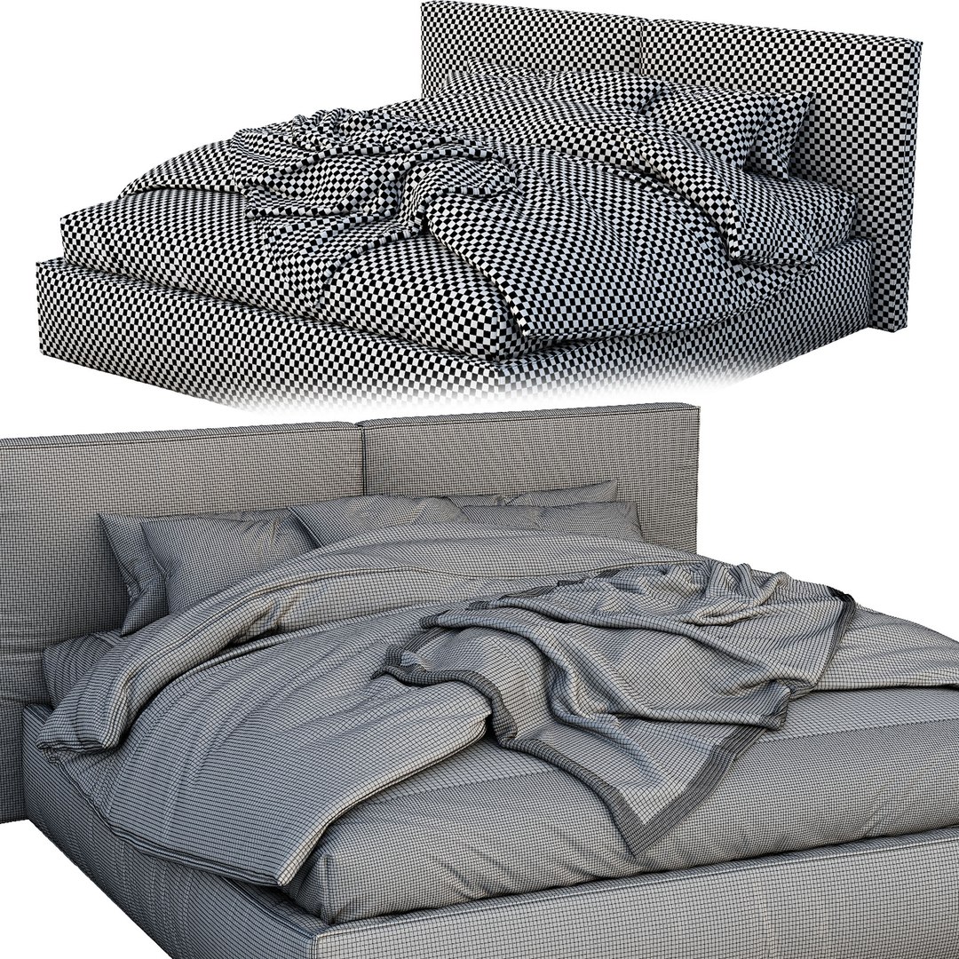 Flexteam Bed Miller 3d Model Turbosquid 1568461