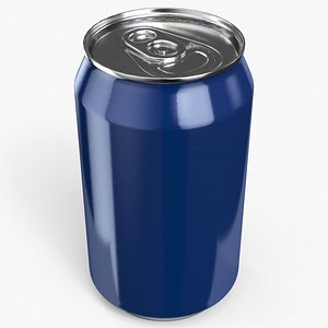 3D model Beverage Can 330 ml Blue