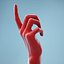3D female hand