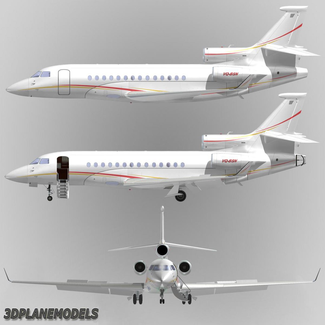 Dassault Falcon 7x Shell 3ds