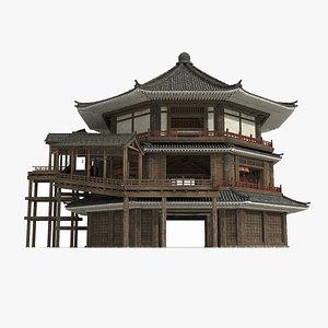 Large octagonal palaces in ancient Asia model