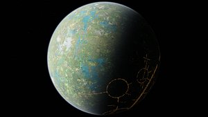 8K Fictional  Megacity Planet 8 3D