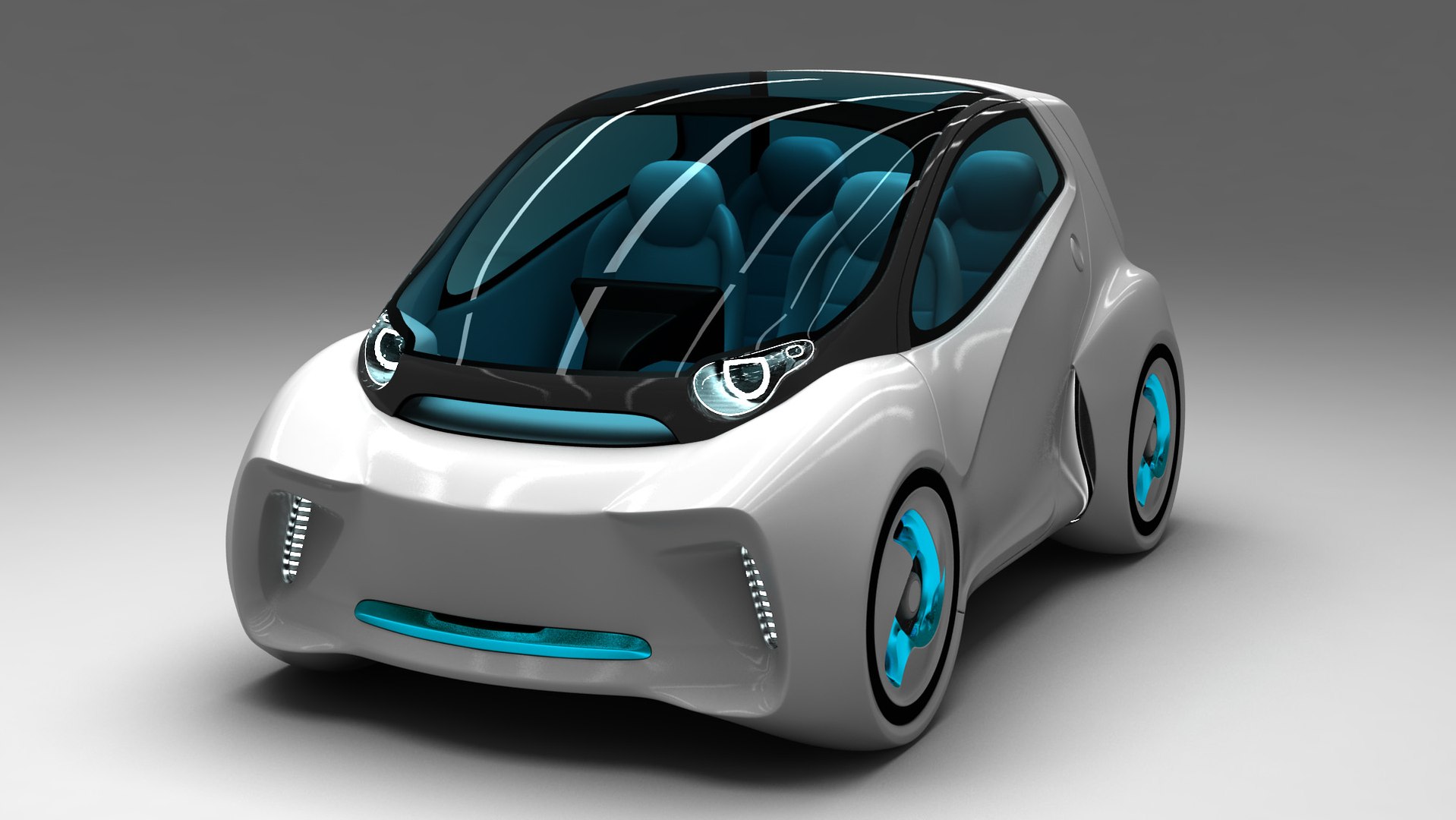 3D model electric car concept TurboSquid 1651676
