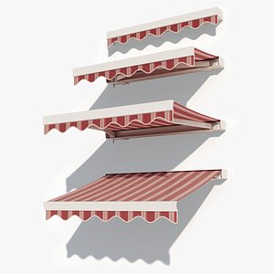 Flat Awning 200 x 200 cm 3D