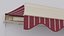 Flat Awning 200 x 200 cm 3D