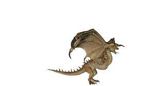 Fire-Breathing Dragon 3D Model  Epic Fantasy Creature Asset 3D model