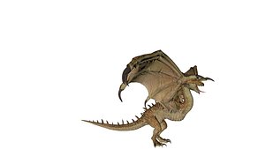 Fire-Breathing Dragon Epic Fantasy Creature Asset