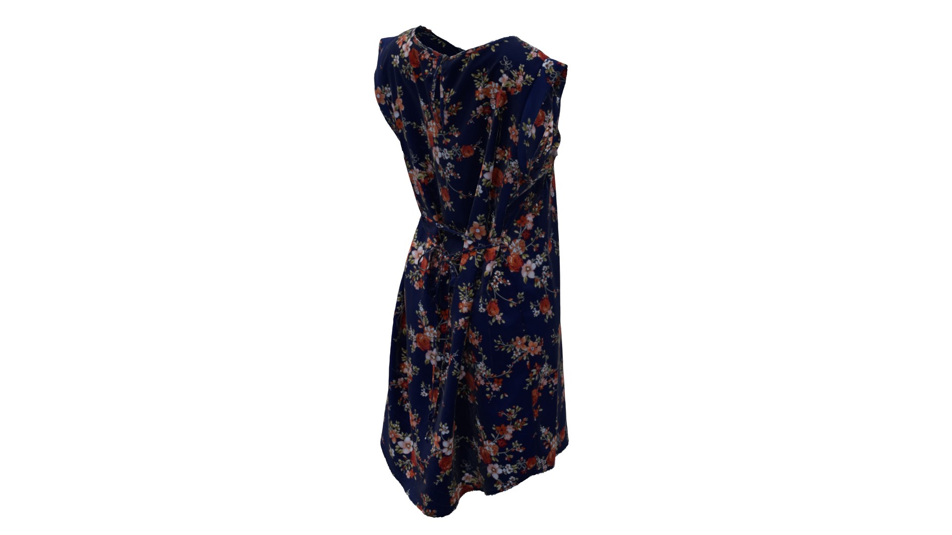 3D Floral Ruffle Dress 3D Model Low Poly - TurboSquid 2285544