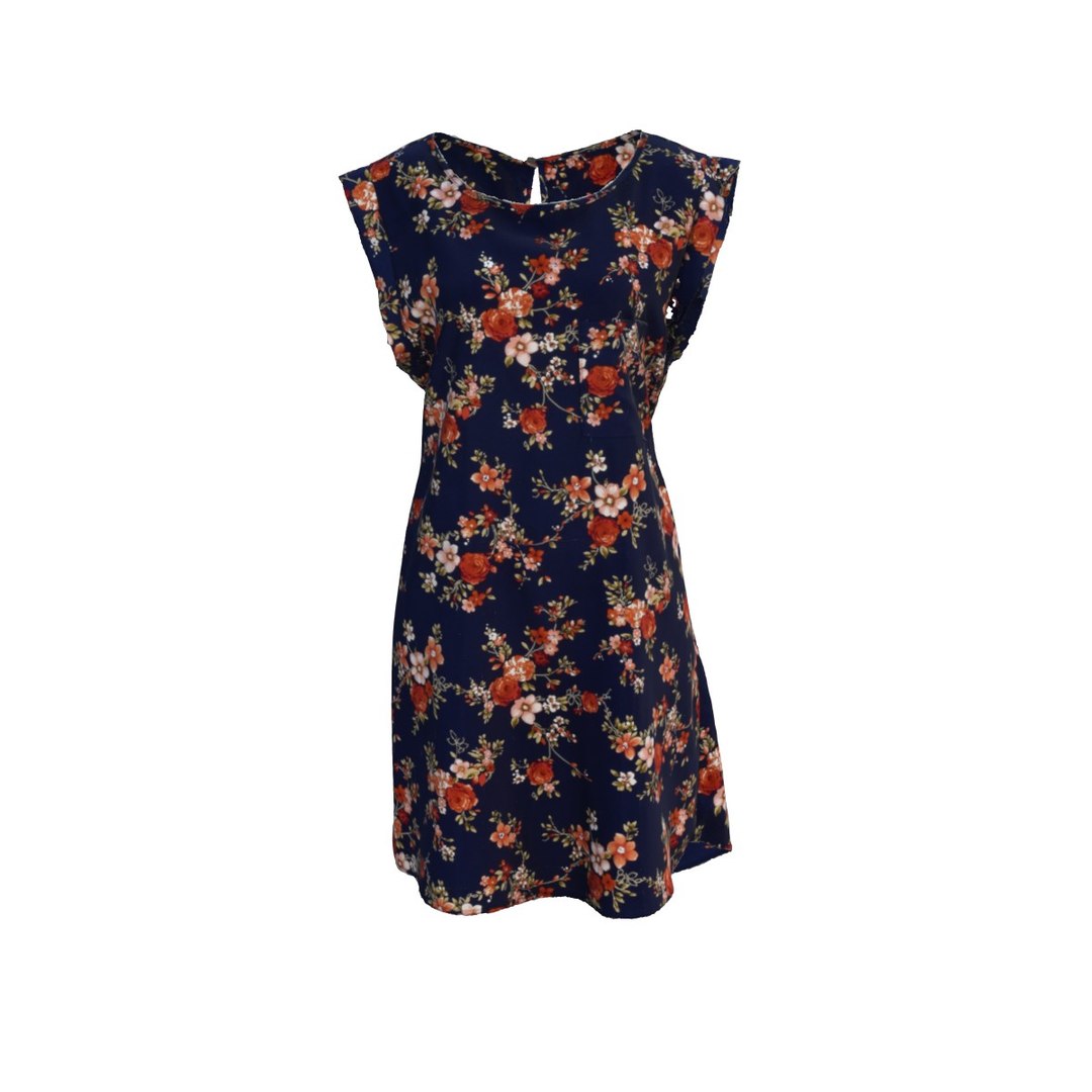 3D Floral Ruffle Dress 3D Model Low Poly - TurboSquid 2285544