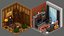3D 30 Low poly Rooms Interiors 1000 plus unique Objects model