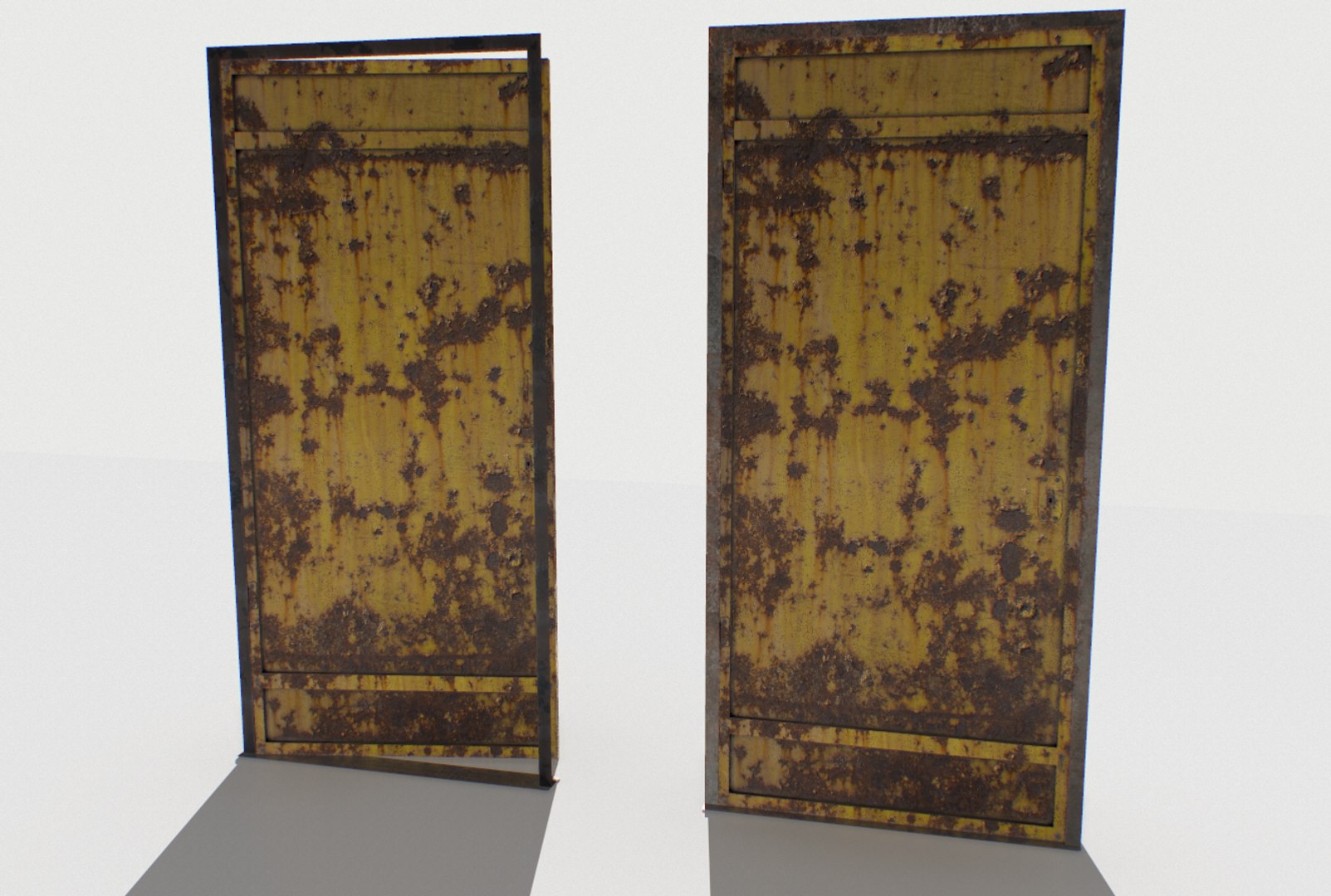 Old Metal Door 3D Model - TurboSquid 1595640