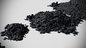 3d coal pack - black