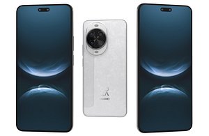 3D model Huawei nova 14 Pro Frost White Low Poly