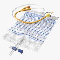 Premium Idealcare Siliconised Foley Catheter Gold