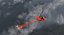 Light Helicopter Bell 47 Red 3D Model
