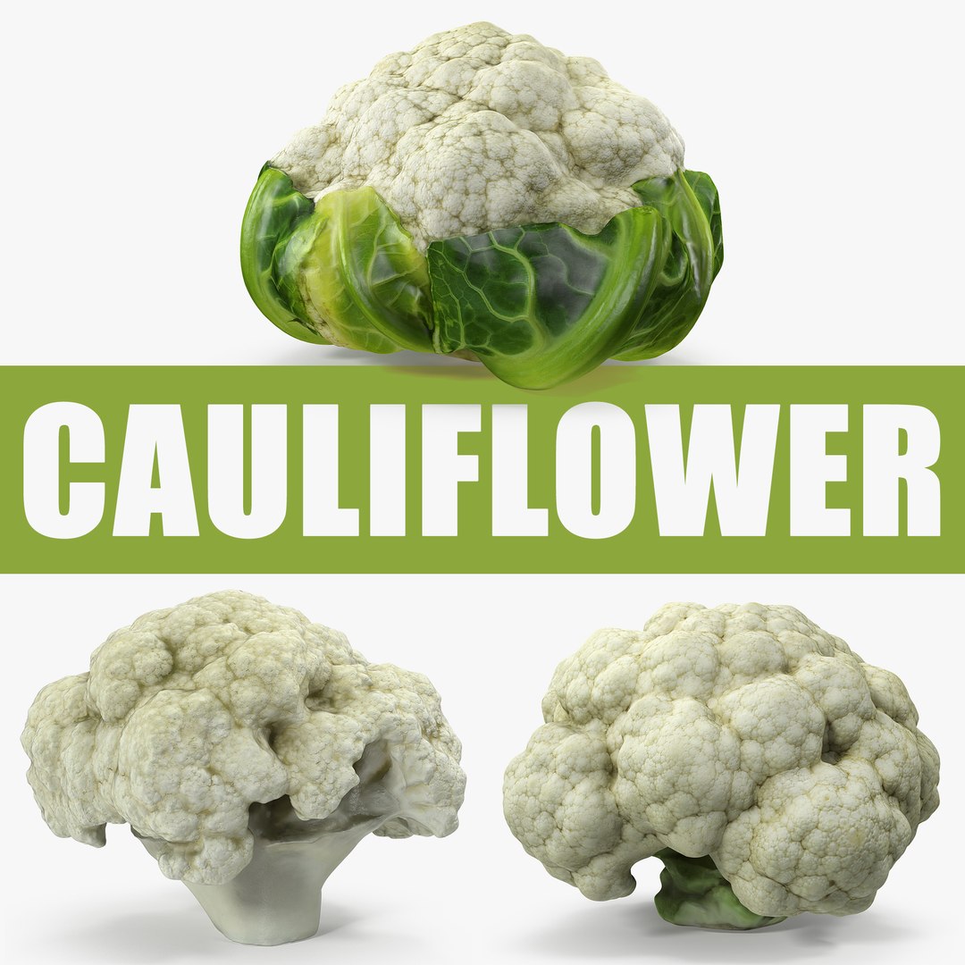 Cauliflower 3D Models Collection 3D model preview