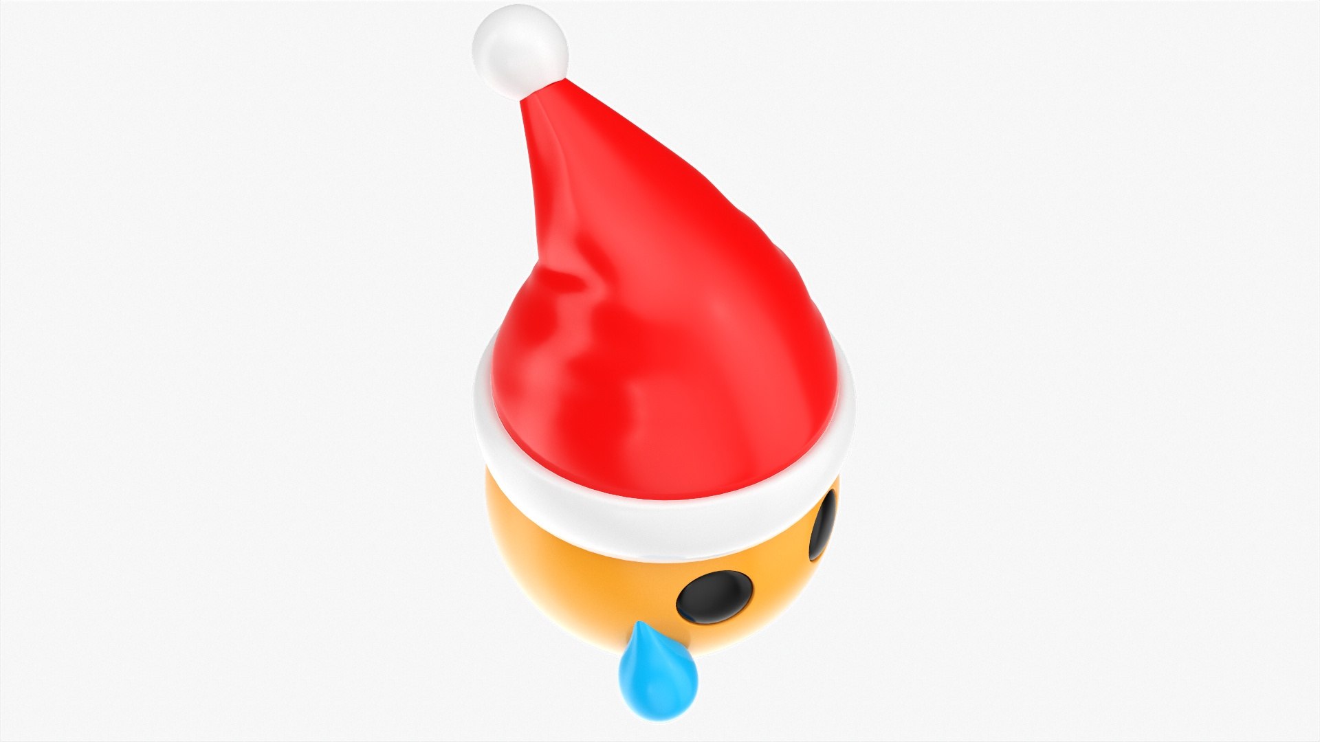 Emoji 098 Crying with tear and Santa hat 3D model https://p.turbosquid.com/ts-thumb/4a/isVw6Q/lw/00684/jpg/1637660651/1920x1080/fit_q87/774fe7cc1a83b93044e662de0b50d4d32c5c608c/00684.jpg