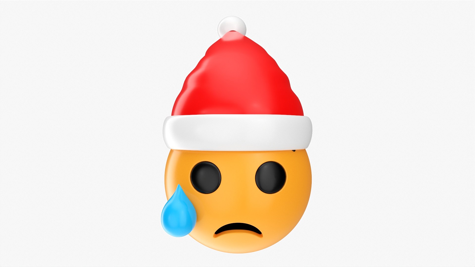 Emoji 098 Crying with tear and Santa hat 3D model https://p.turbosquid.com/ts-thumb/4a/isVw6Q/mC/00681/jpg/1637660699/1920x1080/fit_q87/499c8467dfc61c5bb4481faf650b88975f6da1f4/00681.jpg