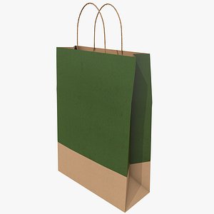 3D Paper Bag 2 With PBR 4K 8K model